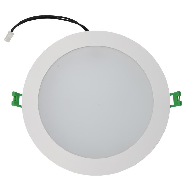 14 Watt Warm/Cool White Dimmable slim LED Downlights SAA Approved 150mm cutout - Elegant Lighting.