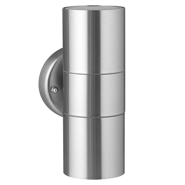 Outdoor Up and Down Wall Light - Stainless Steel Exterior Wall Light GU10 LED - Elegant Lighting.