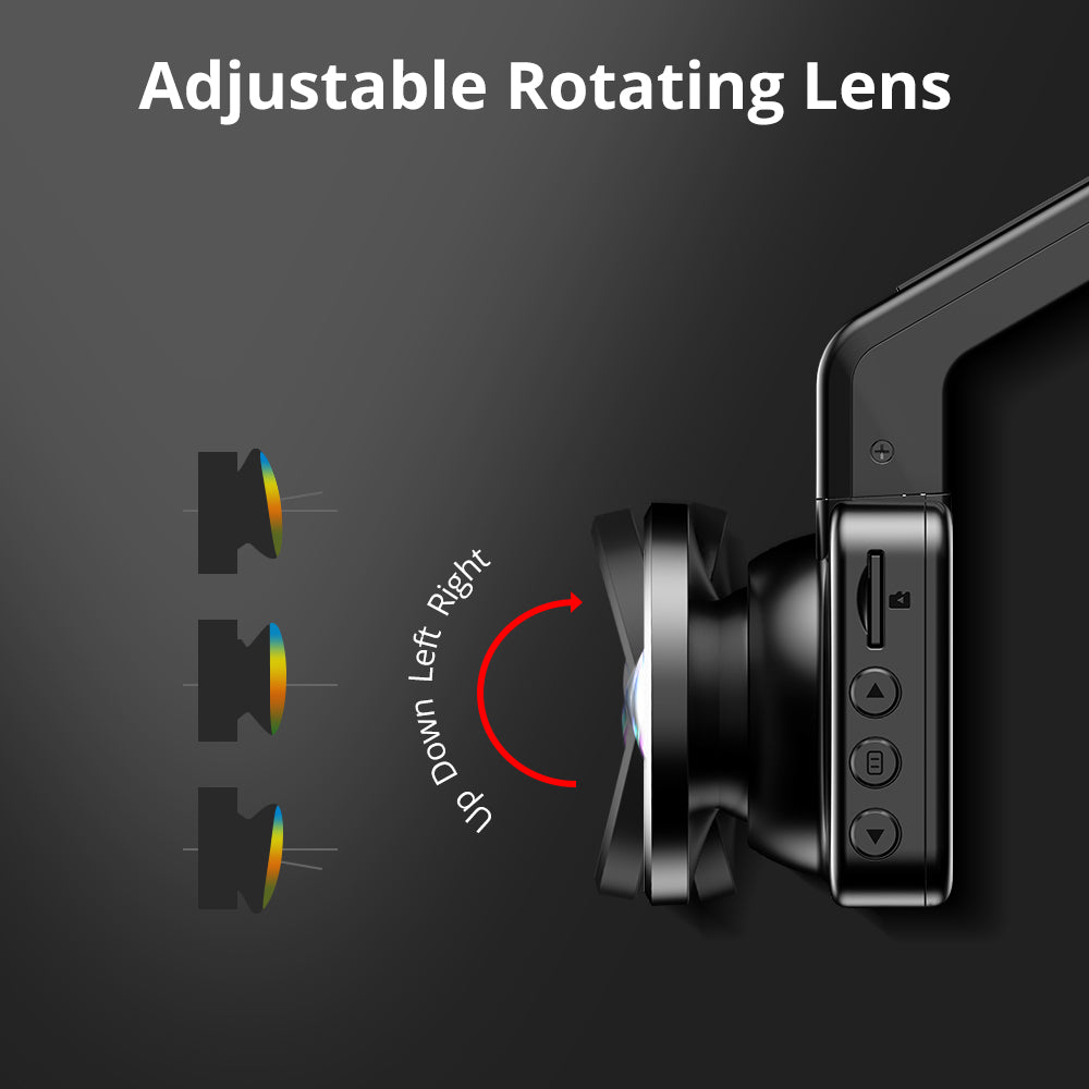 M17 3.0-inch screen front and rear dual lens Dashcam in-built Wi-Fi + G-Sensor - Elegant Lighting