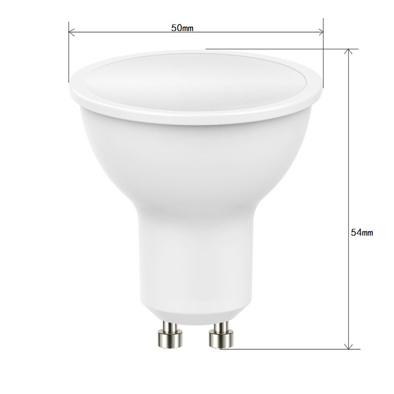 5W LED GU10 Globes Bulbs Lamps 240V Daylight White 6000K 400LM Wide Beam - Elegant Lighting.